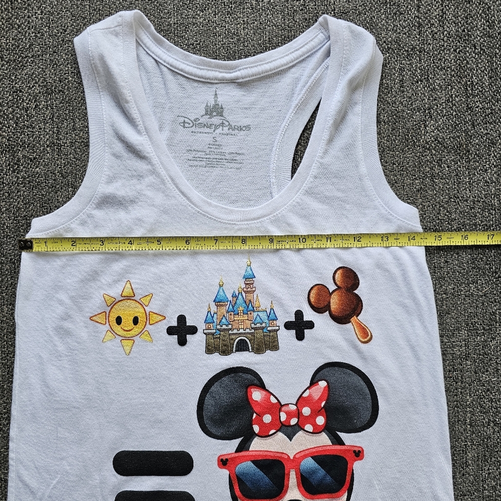 Disney Parks Minnie Mouse Emoji Tank Top Small - Picture 5 of 6